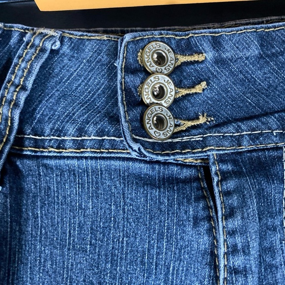 Vintage Angels Jeans Women Sz 10 Straight Leg Denim Mid Wash Flap Pocket Y2K - Picture 5 of 10